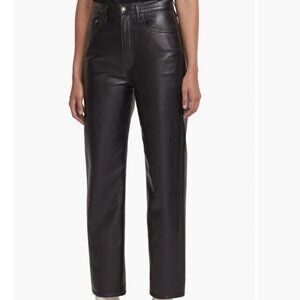 AGOLDE '90s Pinch Waist Recycled Leather High Waist Pants